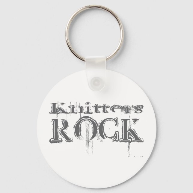 Chaveiro Knitters Rock (Frente)