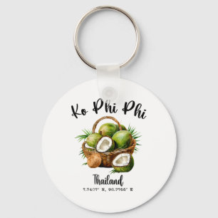 Chaveiro Ko Phi Phi Coco Tailândia Tropical Koh Ilha Gp