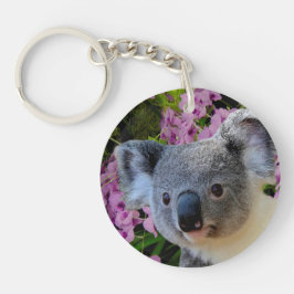 Chaveiro Koala e orquídeas
