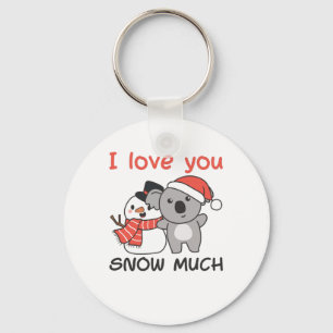 Chaveiro Koala Eu Te Amo Neve Muito Snowman Pun
