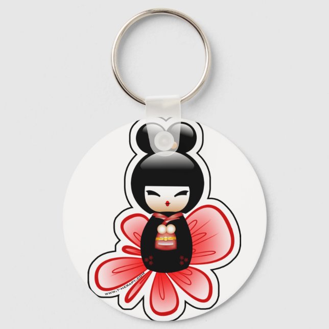 Chaveiro kokeshi-mickey-sfondo-t (Frente)