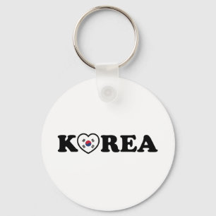Chaveiro Korea Love Heart Flag