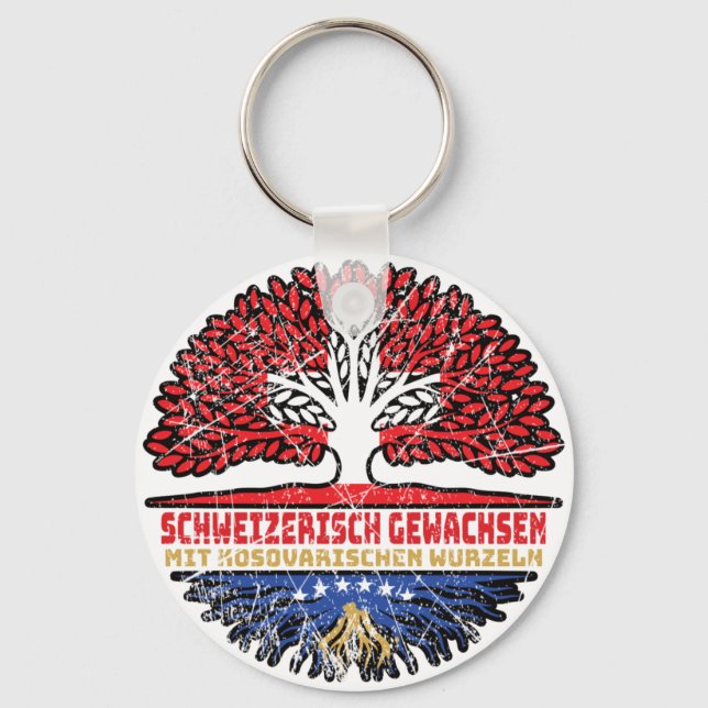 Chaveiro Kosovo Kosovarisch Schweizer Schweiz Baum Wurzel (Frente)