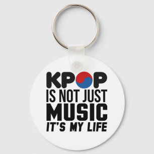 Chaveiro Kpop é meus gráficos do slogan da música da vid