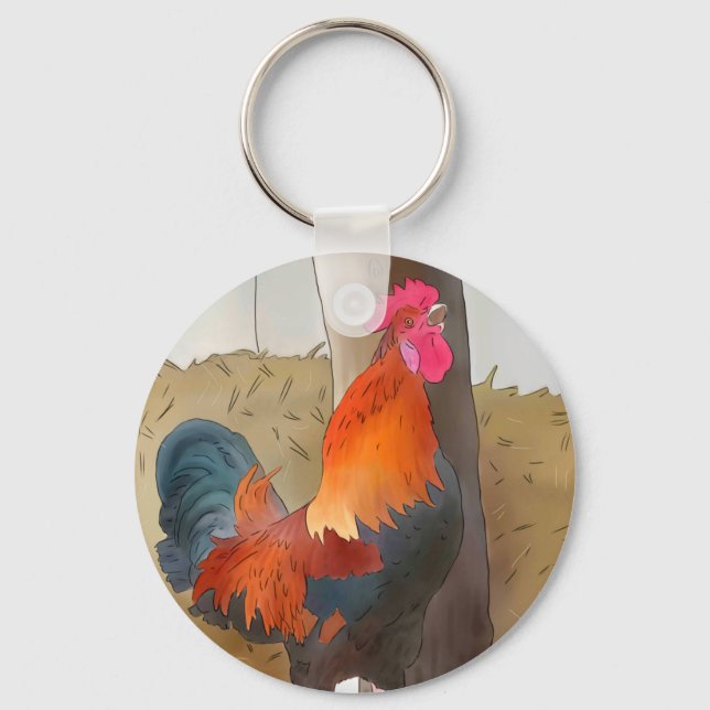 Chaveiro Krähender Hahn (Frente)