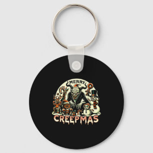 Chaveiro Krampus Alegre Creepmas Natal Anos 30 Cartoon Retr