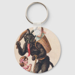 Chaveiro Krampus Kidnaps Girls Vintage Natal