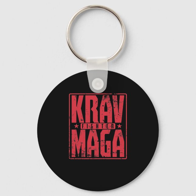 Chaveiro Krav Maga Fighter im Training (Frente)