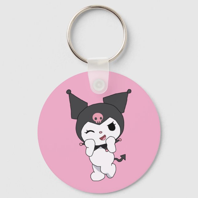 Chaveiro Kuromi Double-Sided Aluminium Keychain  (Frente)