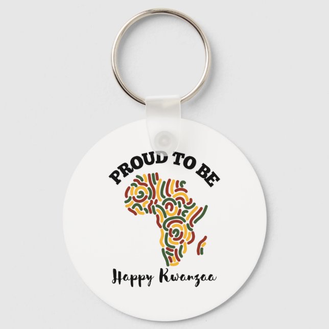 Chaveiro Kwanzaa Celebration Day Men Feliz Kwanzaa Day Funn (Frente)