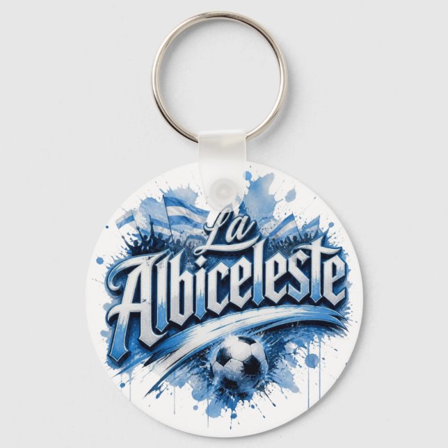 Chaveiro La Albiceleste - apelido da seleção argentina (Frente)