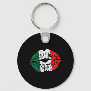 Chaveiro Lábios de bandeira mexicanos Beijam Cinco De Mayo