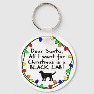 Chaveiro Laboratório preto do caro papai noel