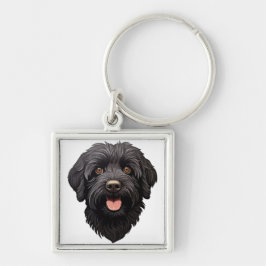 Chaveiro Labradoodle Black Dog