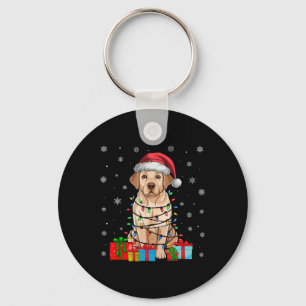 Chaveiro Labrador Cão Feio Luzes Papais noeis Labrador Cão