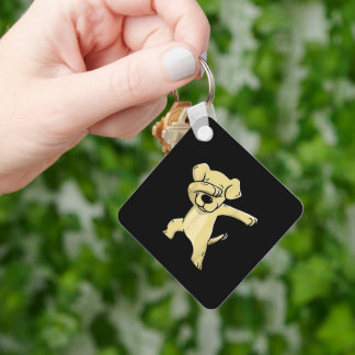 Chaveiro Labrador Costume Dabbing Labrador