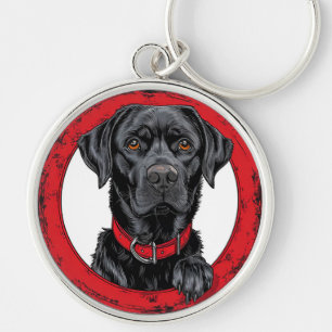 Chaveiro Labrador preto