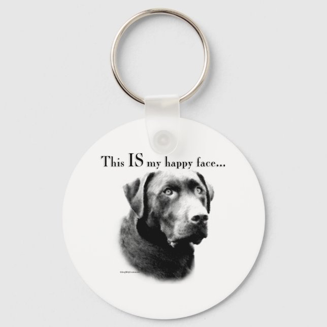 Chaveiro Labrador Retriever Happy Face (Frente)