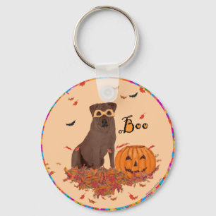 Chaveiro Labrador Retriever Marrom de Halloween