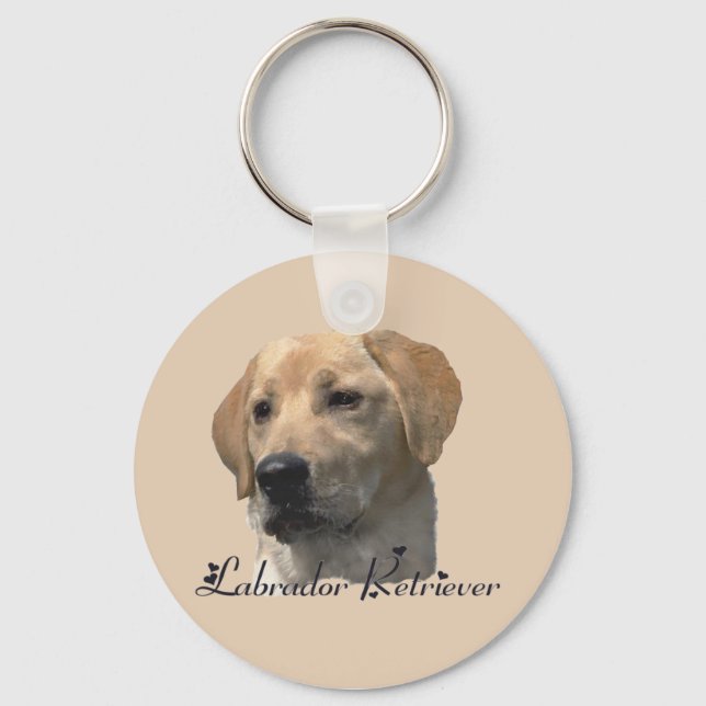 Chaveiro Labrador Retriever Oferece Laboratório Amarelo (Frente)