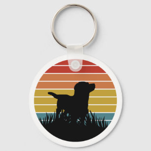 Chaveiro Labrador Retro Sunset