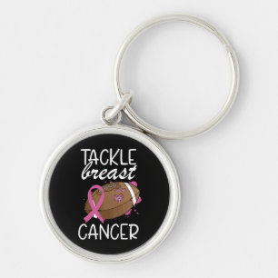 Chaveiro Laço de Conscientização do Câncer de Mama Tackle C