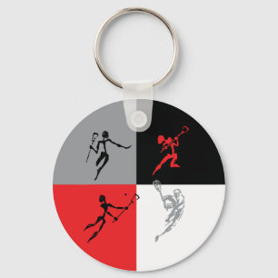 Chaveiro Lacrosse abstrato