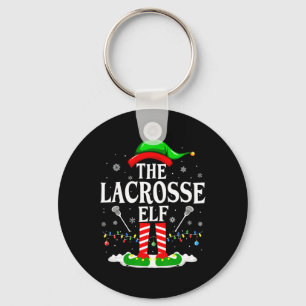 Chaveiro Lacrosse Elf Funny Matching Xmas Lacrosse Chri