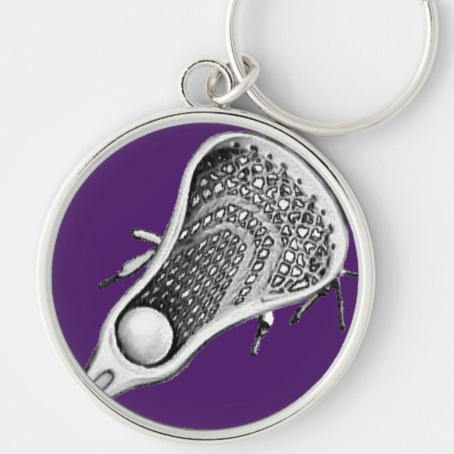 Chaveiro Lacrosse Esportes Roxa (Frente)