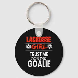 Chaveiro Lacrosse Goalie Rapariga Camisa Engraçada Dente Mu