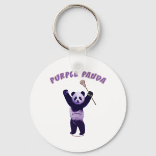 Chaveiro Lacrosse roxo da panda
