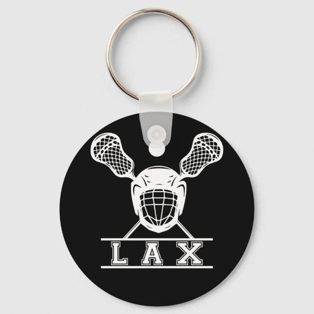 Chaveiro Lacrosse Stick Emblem para Jogadores LAX (Frente)