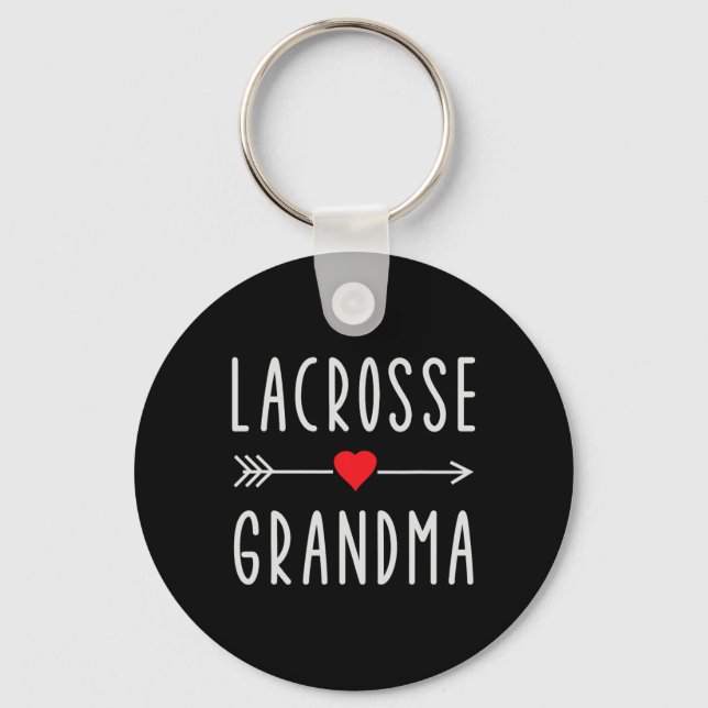 Chaveiro Lacrosse Vovó Funny Lax Empresta Presente Para Lov (Frente)