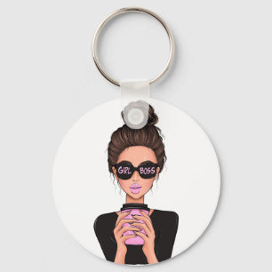 Chaveiro Lady Boss Life, Chefe Babe Woman, Menina Chefe T-S