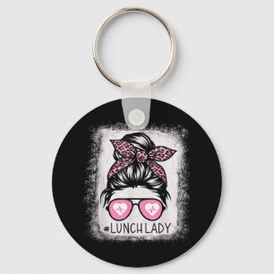 Chaveiro Lady Life Bleached Shirts rosa Leopard Mensagem