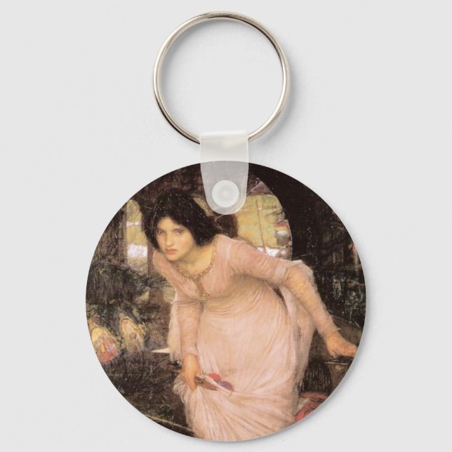 Chaveiro Lady Shalott olhando para Lancelot (Frente)