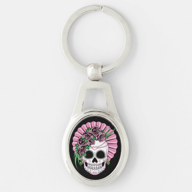 Chaveiro Lady Sugar Skull (Frente)