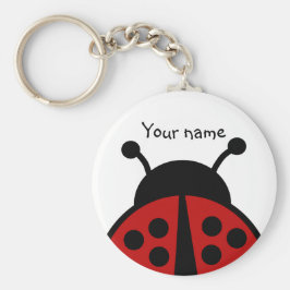 Chaveiro Ladybug com seu nome