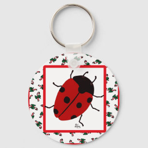 Chaveiro Ladybug de Natal em julho