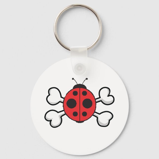 Chaveiro ladybug Skull e Crossbones (Frente)