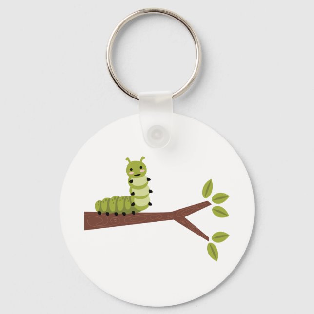 Chaveiro Lagarta em Twig (Frente)