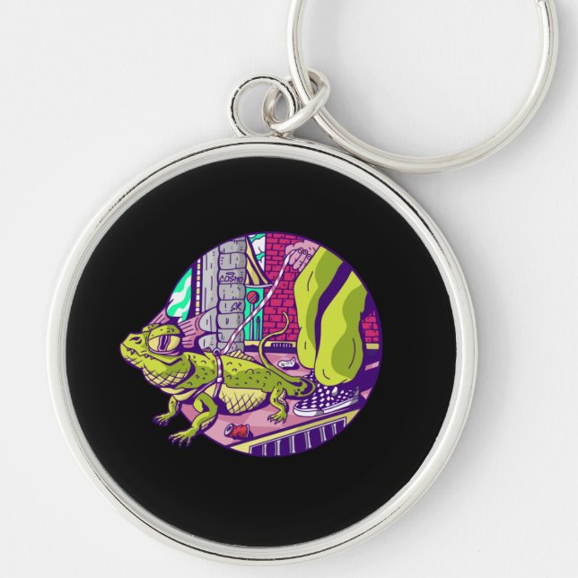 Chaveiro Lagarto Engraçado (Frente)