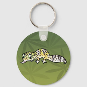 Chaveiro Lagarto Leopardo de Desenho Animado