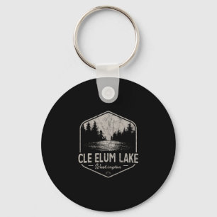 Chaveiro Lago Cle Elum Washington ao Ar Livre Vintage