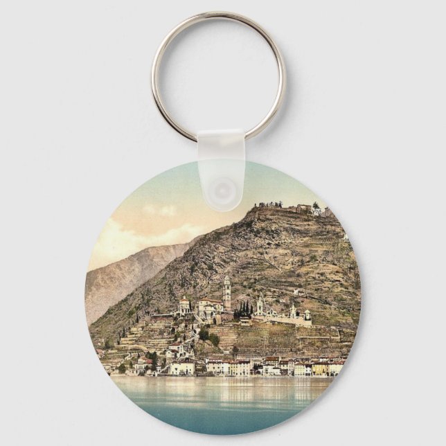 Chaveiro Lago de Lugano, Morcote, Tessin, vinta de Suiça (Frente)