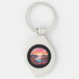 Chaveiro Lago Ewe Sunset Na Escócia