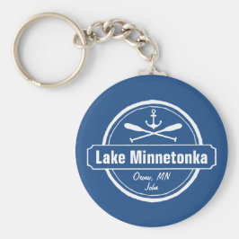 Chaveiro Lago Minnetonka Minnesota âncora cidade e nome