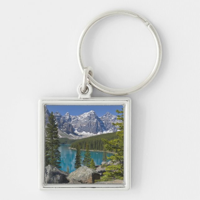 Chaveiro Lago Moraine, Rochas Canadenses, Alberta, Canadá (Frente)