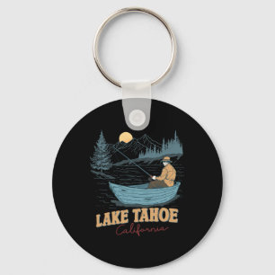 Chaveiro Lago Tahoe Califórnia Divertido Verão Pesca Acampa