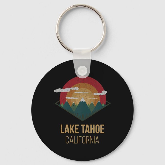 Chaveiro Lago Tahoe California Winter Mountain Gi (Frente)